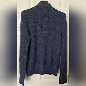 Banana Republic Wool/Linen Blend Blue Sweater